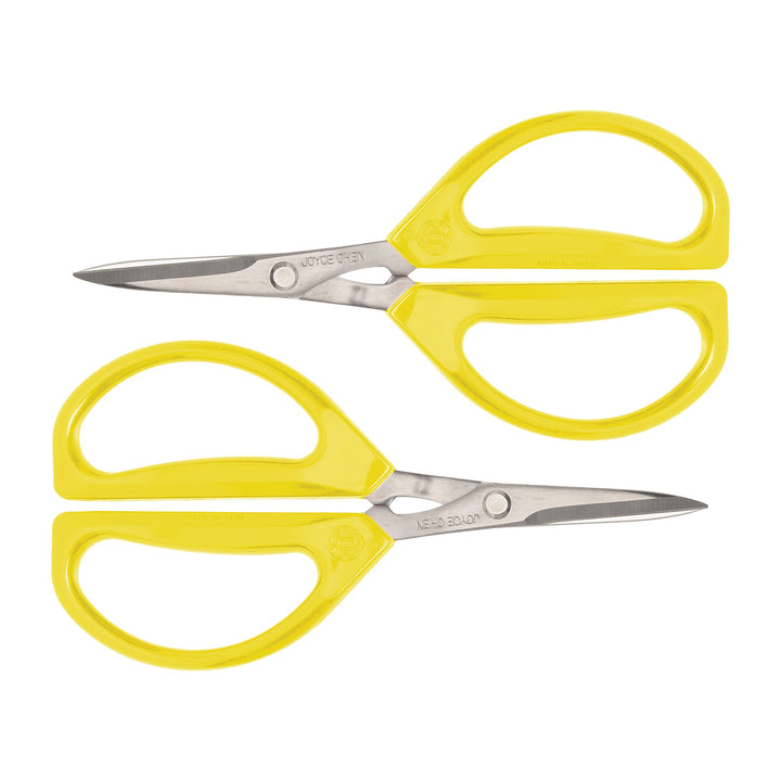 Joyce Chen Original Unlimited Kitchen Scissors All Purpose Dishwasher Safe Kitchen Shears With Comfortable Handles, Yellow, 2 Pack