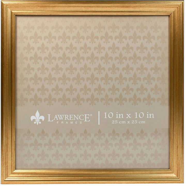 Lawrence 536210 10x10 Sutter Burnished Gold Picture Frame