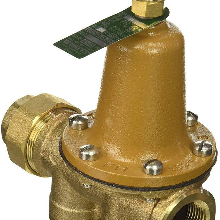 Watts LF25AUB-Z3 Water Pressure Reducing Valve NPT Female Union x NPT Female, Polymer Seat, 3/4 Inch