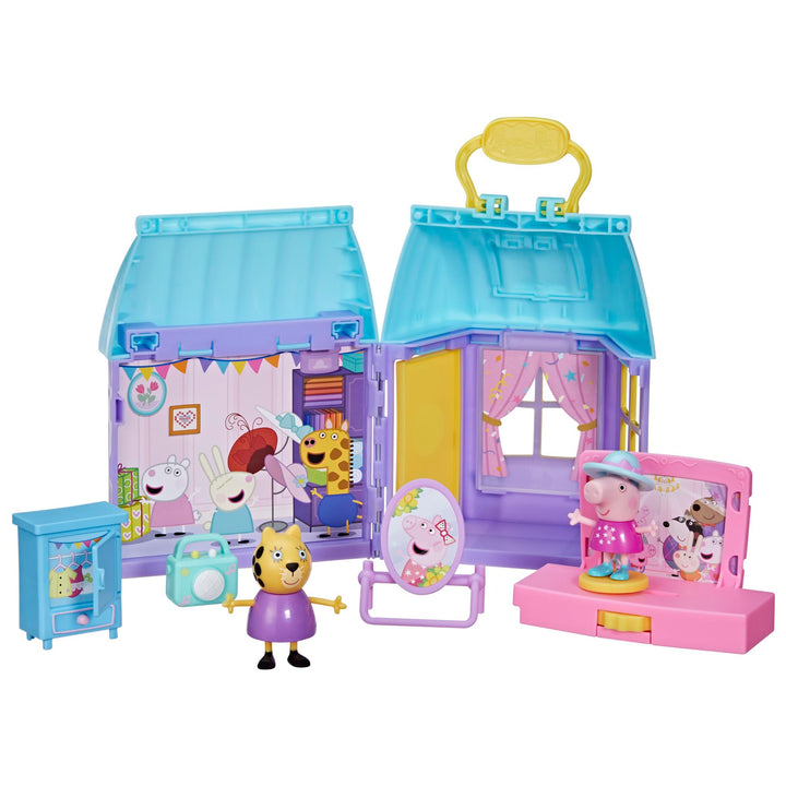 Peppa Pig Peppa’s Dance Party Playset with House, 2 Figures, 6 Accessories, Preschool Toys for Girls and Boys, Kids Gifts, Ages 3+ ( Exclusive)