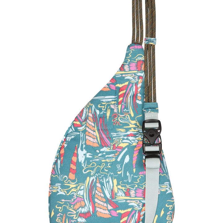 KAVU Mini Rope Bag Cotton Crossbody Sling One Size Beach Tie Dye