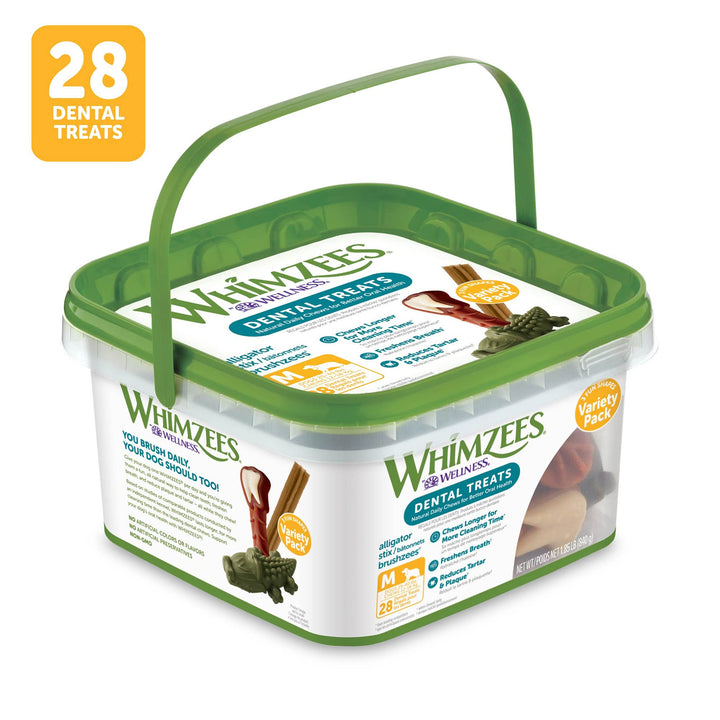 WHIMZEES by Wellness Value Box Natural Dental Chews for Dogs, Long Lasting Treats, Grain-Free, Freshens Breath, Small Breed, 89 count Dental Small 2.9 Pound (Pack of 1)