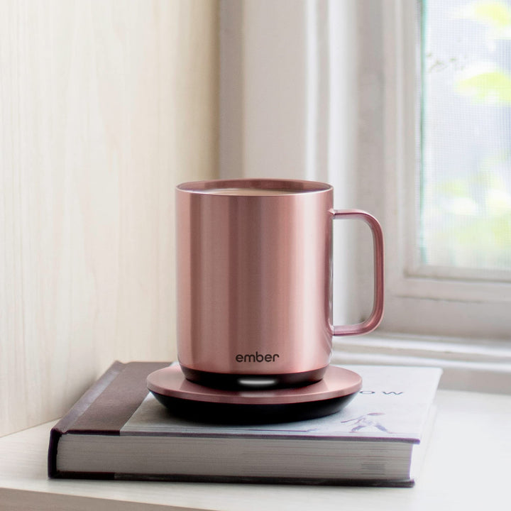 Ember Charging Coaster 2, Wireless Charging for Use with Ember Temperature Control Smart Mug, Rose Gold