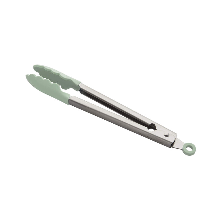 KitchenAid Gourmet Silicone-Tipped Stainless Steel Tongs, 12 Inch, Pistachio