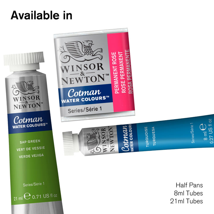 Winsor & Newton Cotman Watercolor Paint, Half Pan, Metallic Collection, Yellow Gold