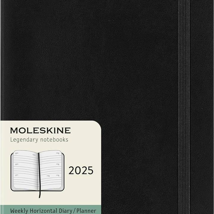 Moleskine Classic 12 Month 2025 Monthly Planner, Soft Cover, XL (7.5" x 9.75"), Black, 128 pages