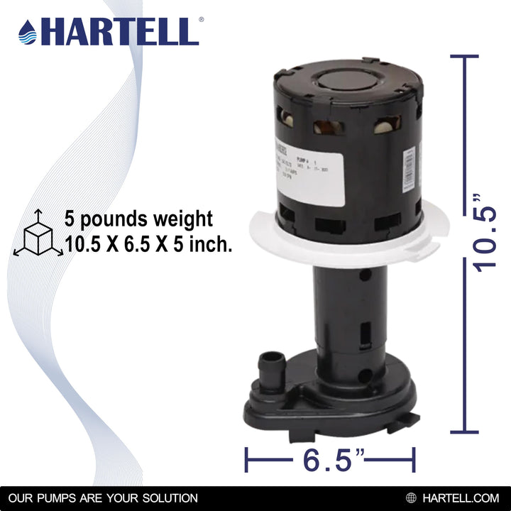 HARTELL HRIM-4-230 Replacement Ice Machine Pump, Replaces GPP-5SC-4A, GPP-5SC-4C, GPP-5SC-4B, 12-2919-02, 12-2920-02 and 12-2920-03