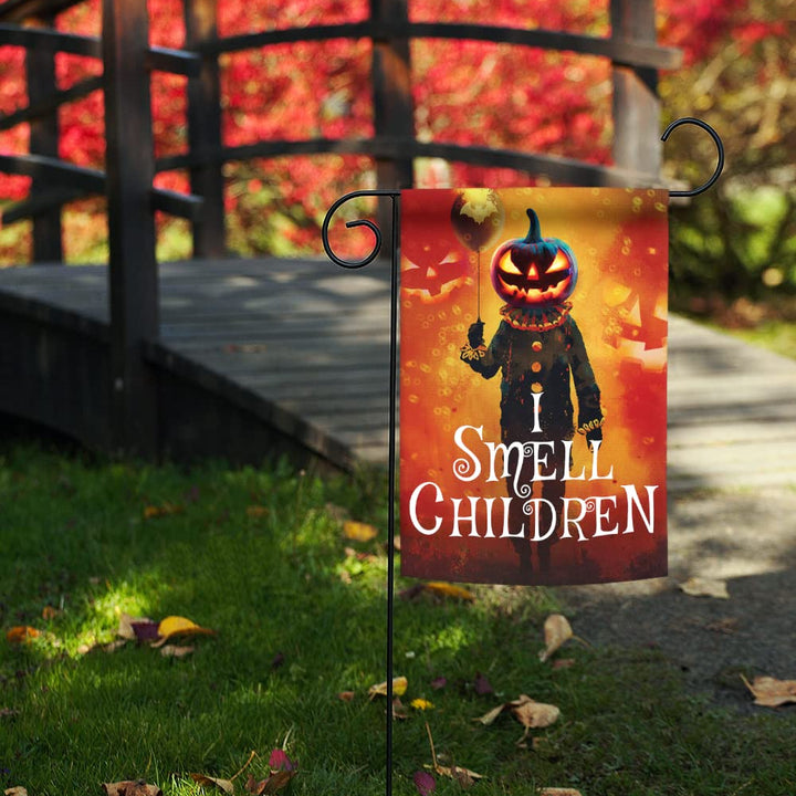 Toland Home Garden 1112648 I Smell Children Halloween Flag 12x18 Inch Double Sided for Outdoor Spooky House Yard Decoration