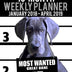 2018-2019 Weekly Planner - Most Wanted Great Dane: Daily Diary Monthly Yearly Calendar Large 8.5" x 11" Schedule Journal Organizer (Dog Planners 2018-2019)