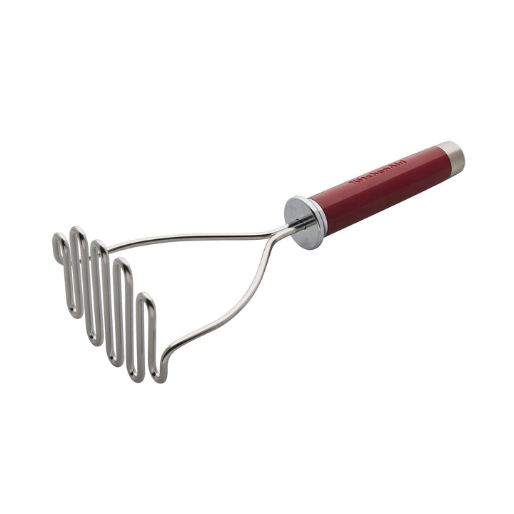 KitchenAid Gourmet Stainless Steel Wire Masher, 10.24-Inch, Empire Red Matte Red