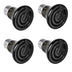 Simple Deluxe 25W 4-Pack Mini Ceramic Heat Emitter Reptile Heat Lamp Bulb No Light Emitting Brooder Coop Heater for Amphibian Pet & Incubating Chicken,Black Black/4-pack 25W (Mini)
