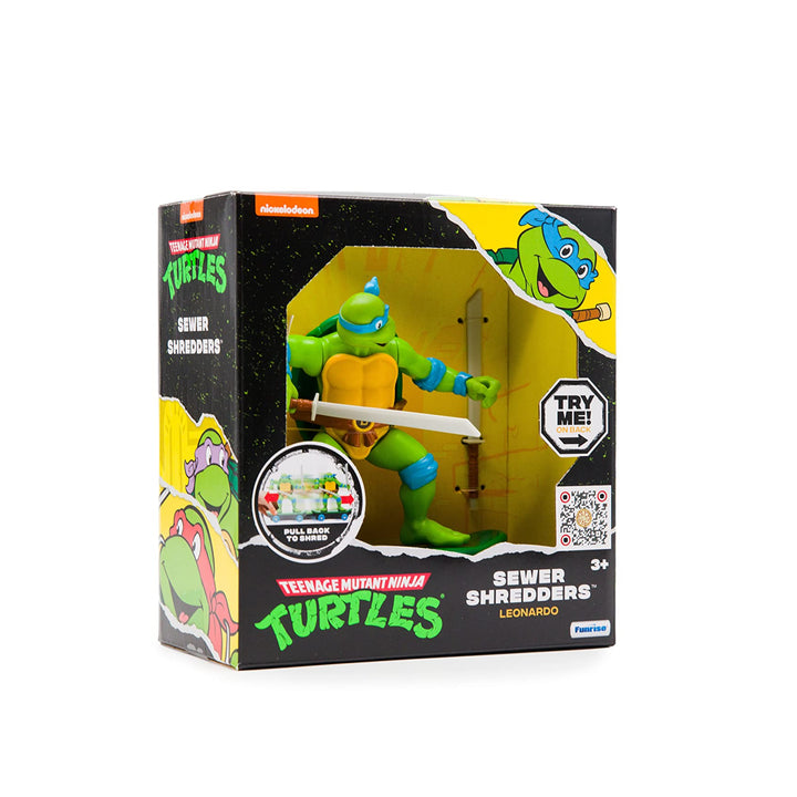 Teenage Mutant Ninja Turtles 5" Sewer Shredders Leonardo Classic Edition Ages 3+ - Battle & Shred with Signature Katanas! Classic Leonardo