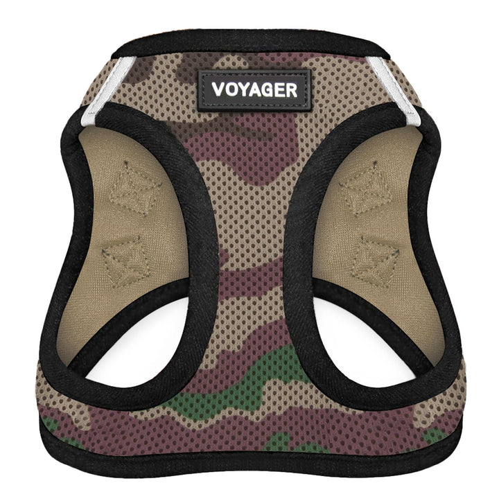 Voyager Step-In Air Dog Harness - All Weather Mesh Step in Vest Harness for Small and Medium Dogs by Best Pet Supplies - Army Base, XL Harness (Army/Black Trim) XL (Chest: 20.5 - 23")