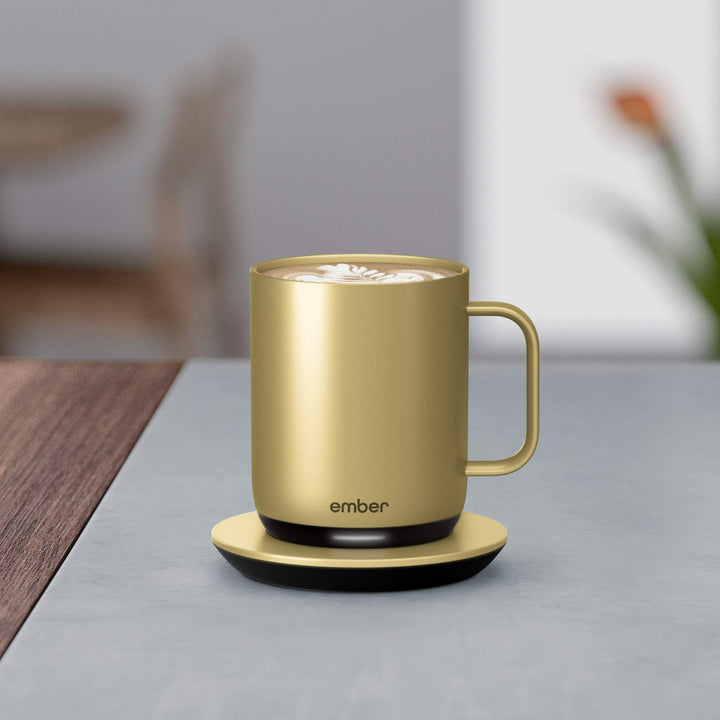 Ember Charging Coaster 2, Wireless Charging for Use with Ember Temperature Control Smart Mug, Gold