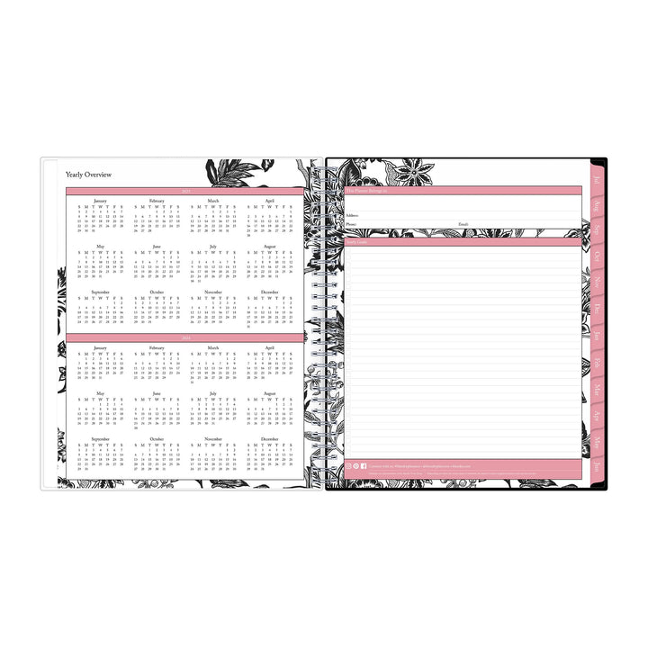 Blue Sky 2023-2024 Academic Year Monthly Planner, 8" x 10", Flexible Cover, Wirebound, Analeis (130613-A24) New Edition