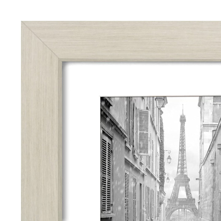 Americanflat 6x8 Picture Frame with Shatter-Resistant Glass - Use as 3x5 Frame with Mat or 6x8 Frame Without Mat - Signature Collection - Photo Frame for Tabletop and Wall Display - White 6x6