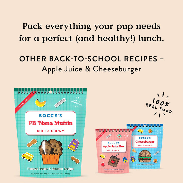 Bocce's Bakery - The Everyday Menu: Wheat Free, Soft & Chewy Dog Treats, 6 oz Duck & Blueberry 6 Ounce (Pack of 1)