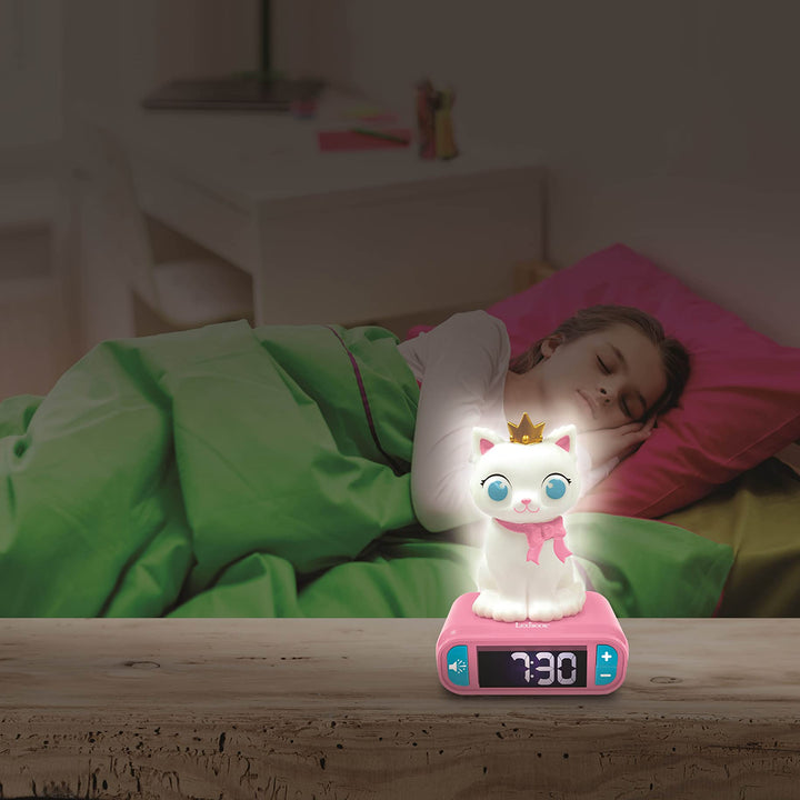 Lexibook - Unicorn Digital Alarm Clock for Kids with Night Light, Snooze and Unicorn Sound Effects, Childrens Clock, Luminous Unicorn, Pink Colour - RL800UNI