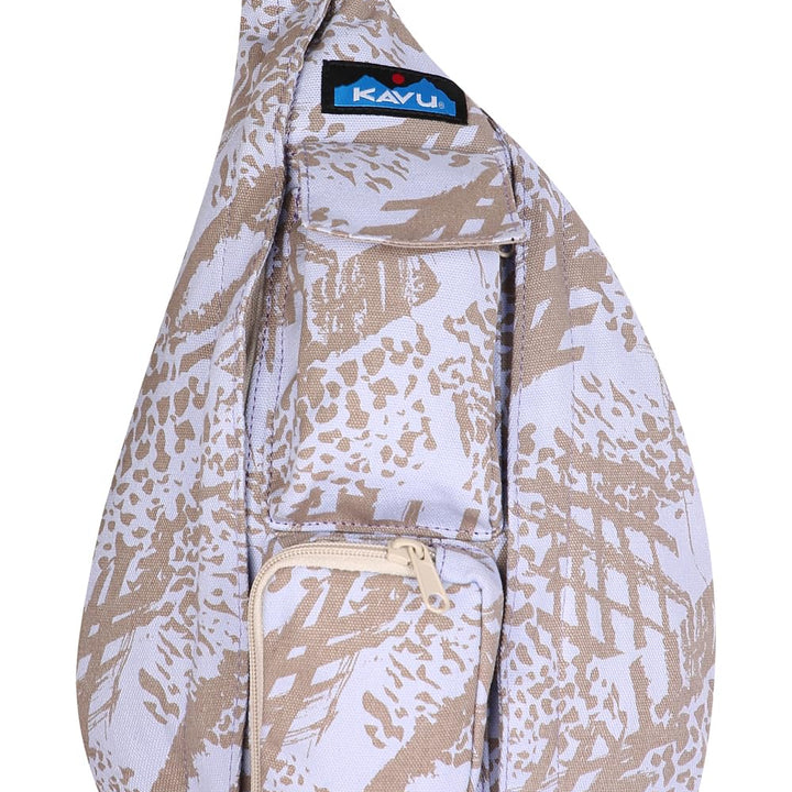 KAVU Mini Rope Bag Cotton Crossbody Sling One Size Beach Tie Dye