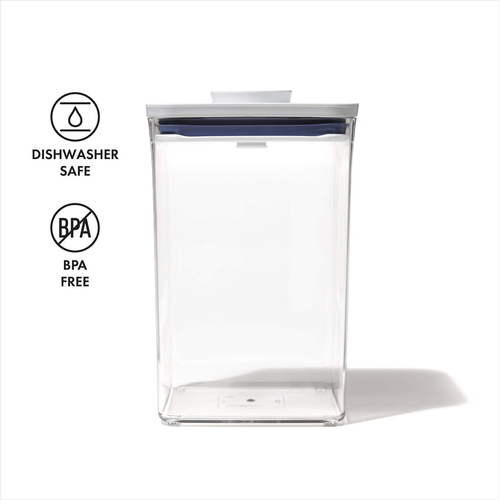 OXO Good Grips POP Container - Airtight Food Storage - Big Square Medium 4.4 Qt Ideal for 5lbs of flour or sugar 4.4 Qt - Square - Flour