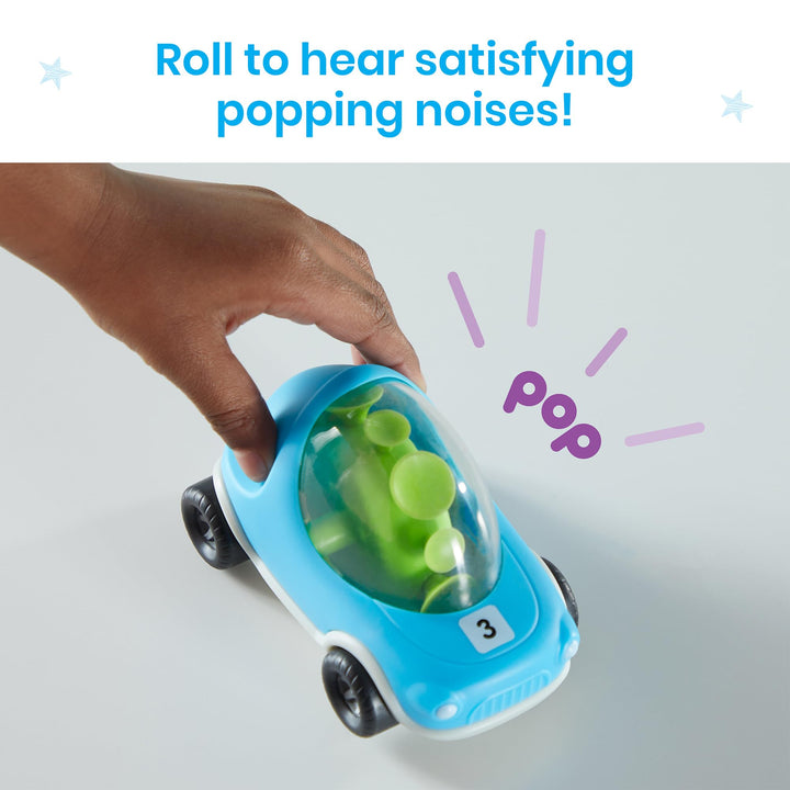 hand2mind Popping Fidget Cars, Suction Cup Toys, Fine Motor Skills Toys, Toddler Toy Cars, Occupational Therapy Toys, Play Therapy Toys, Preschool Sensory Toys, Anxiety Relief for Kids (Set of 3)