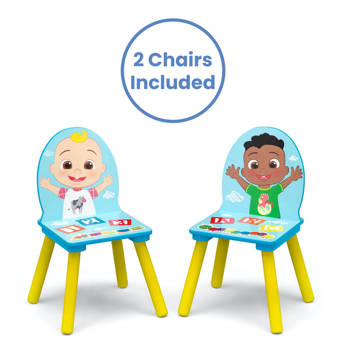 Delta Children Kids Table Storage (2 Chairs Included) -Ideal for Arts & Crafts, Snack Time, Homeschooling, Homework & More, Baby Shark, 3 Piece Set