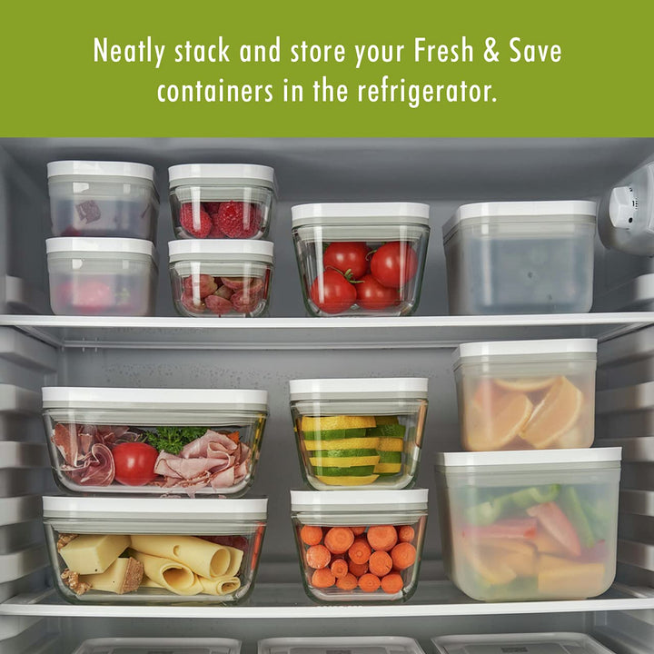 ZWILLING Fresh & Save Small Lunch Box, Airtight Food Storage Container, Meal Prep Container, BPA-Free, Semi-transparent