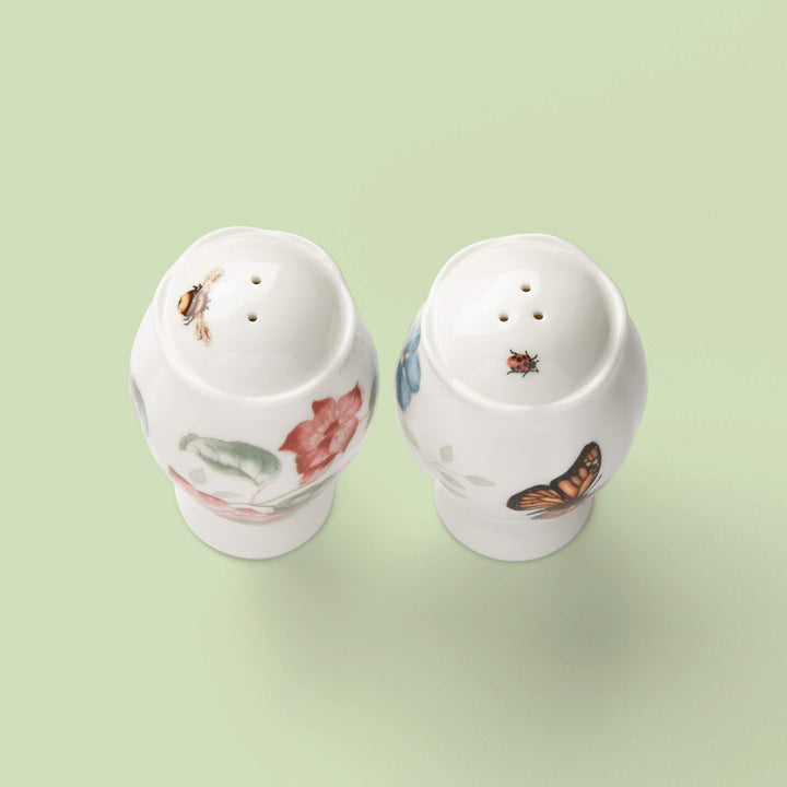 Lenox Butterfly Meadow Salt & Pepper Shakers, 0.65 LB, Multi Salt & Pepper Set, Butterfly