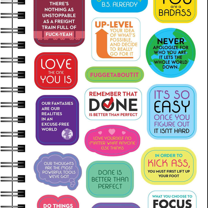 You Are a Badass Deluxe Organizer 17-Month 2023-2024 Monthly/Weekly Planner Cale