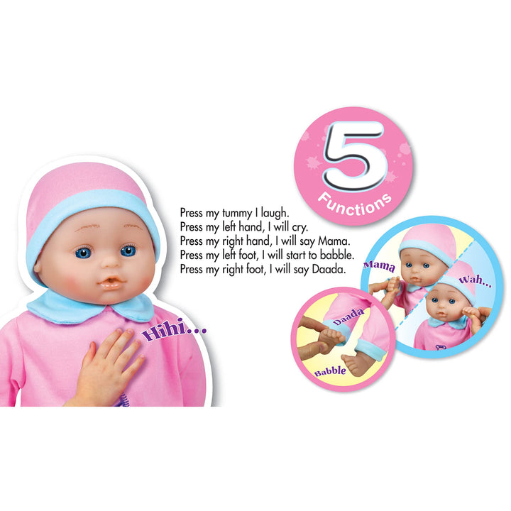 Interactive Baby with Accessories, Pink