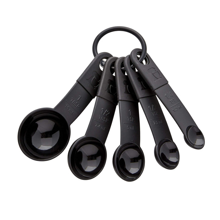 KitchenAid Classic Measuring Spoons, Set of 5, Black/Black