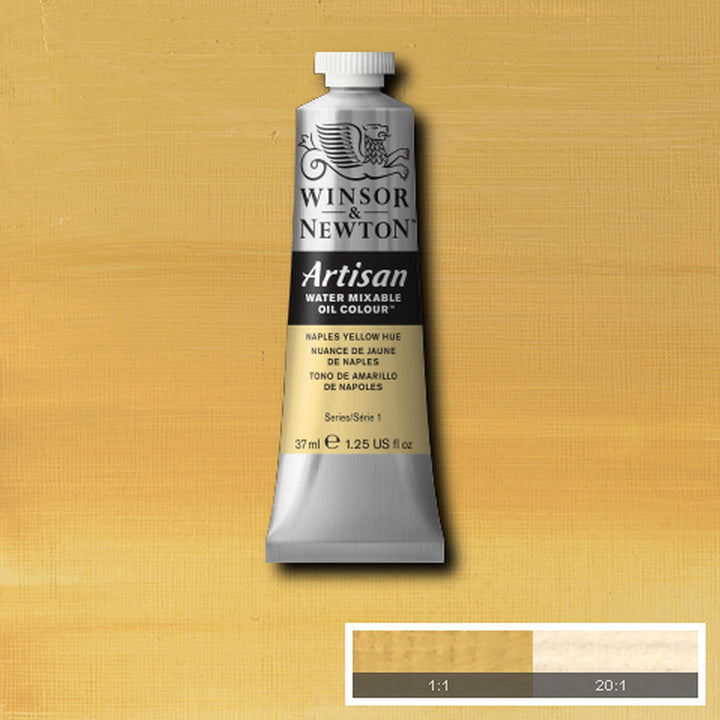 Winsor & Newton Artisan Water Mixable Oil Colour, 1.25-oz (37ml), Naples Yellow Hue 37-ml Tube