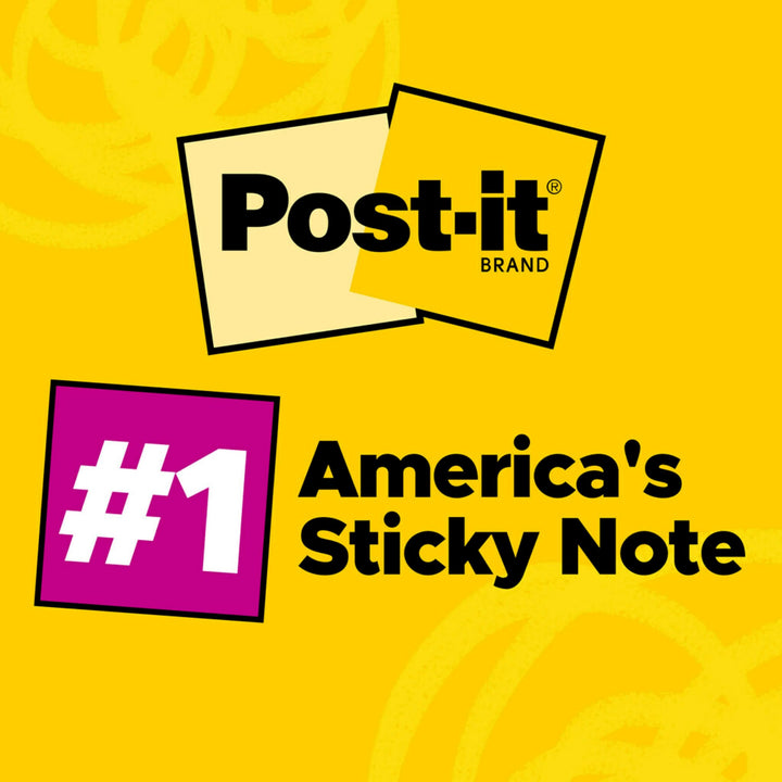 Post-it Dispenser Pop-up Notes, 3x3 in, 5 Pads, Canary Yellow, Clean Removal, Recyclable