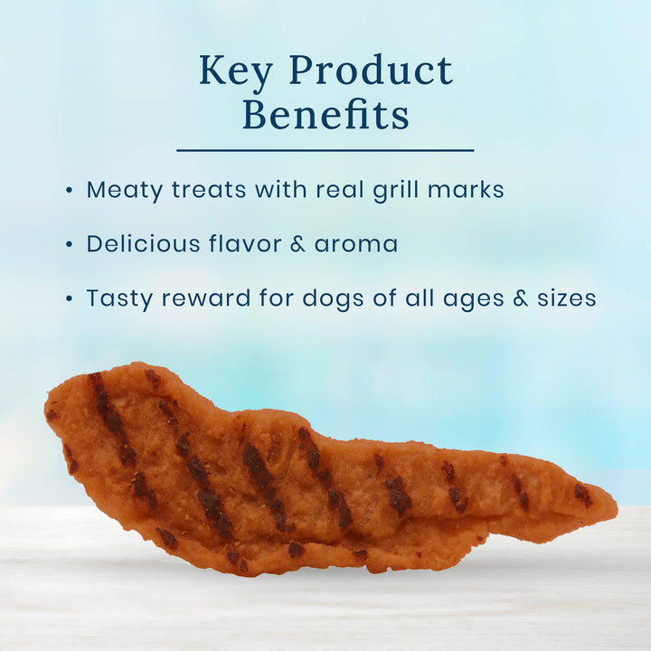 Blue Buffalo True Chews Premium Grillers Natural Dog Treats, Steak 10 oz bag 10 Ounce (Pack of 1)