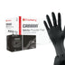 Cranberry CR3237case Carbon Nitrile Powder Free Exam Gloves, 3.2 mil, Black, Medium (Pack of 2000) 2000.0