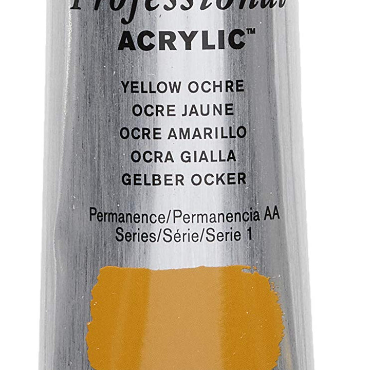 Winsor & Newton Professional Acrylic Paint, 200ml (6.75-oz) Tube, Yellow Ochre 6.75-oz Tube