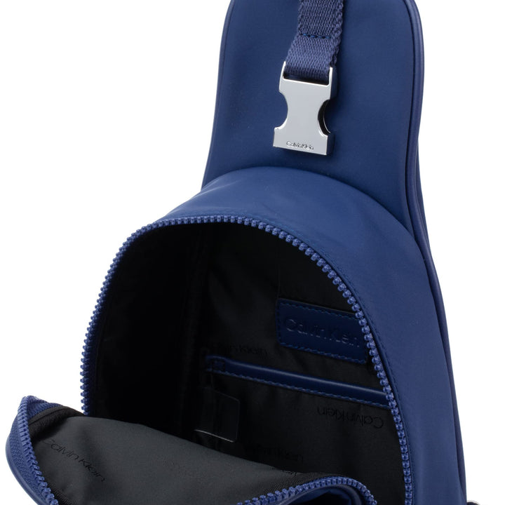 Calvin Klein Shay Organizational Sling Backpack, Medieval Blue,One Size One Size