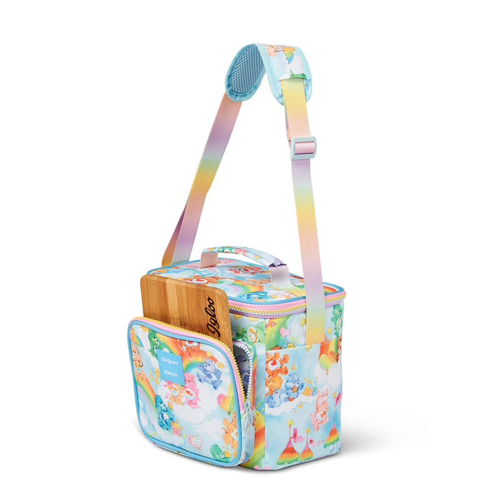 Igloo 90s Retro Collection Square Lunch Box Cooler with Front Pocket and Adjustable Strap Carebears