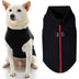 Gooby Zip Up Fleece Dog Sweater - Black, Large - Warm Pullover Fleece Step-in Dog Jacket with Dual D Ring Leash - Winter Small Dog Sweater - Dog Clothes for Small Dogs Boy and Medium Dogs Large chest (~20")