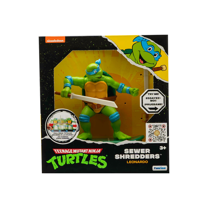 Teenage Mutant Ninja Turtles 5" Sewer Shredders Leonardo Classic Edition Ages 3+ - Battle & Shred with Signature Katanas! Classic Leonardo