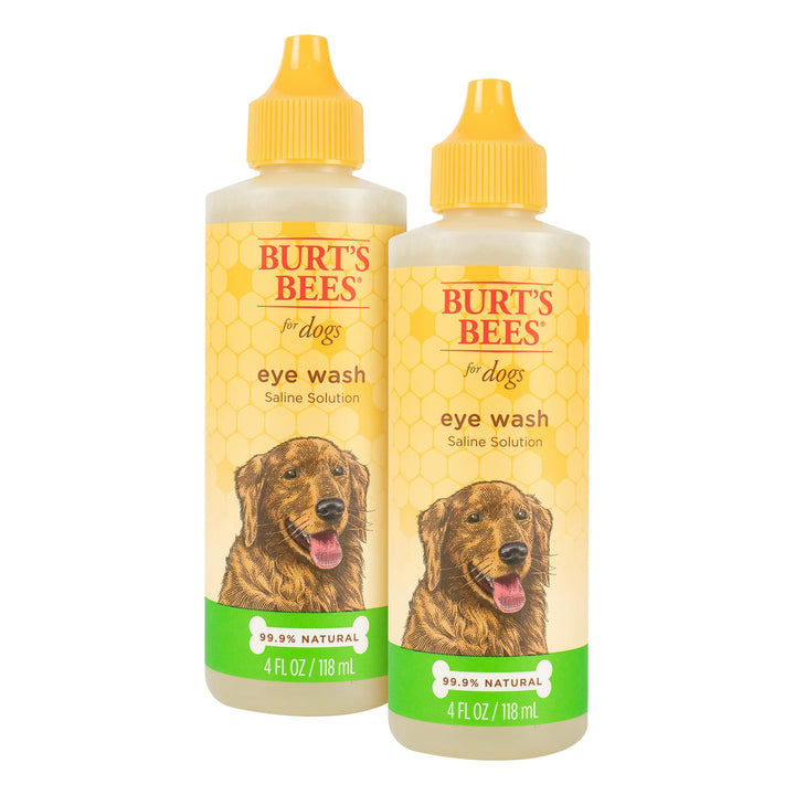 Burt's Bees for Pets Natural Eye Wash with Saline Solution | Eye Wash Drops for All Dogs and Puppies | Dog Eye Cleaner Eye Wash | Cruelty Free, Made in USA, 4 Oz -2 Pack 4 Fl Oz (Pack of 2)