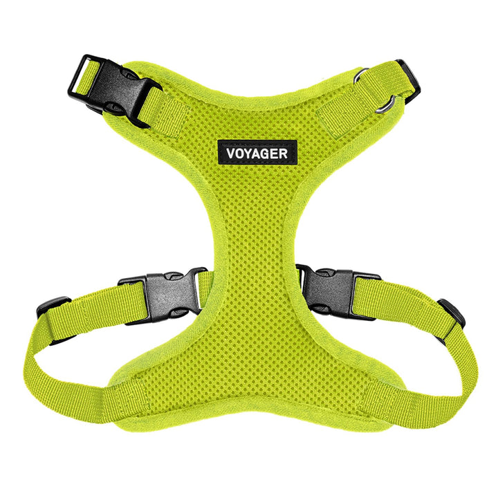 Voyager Step-in Lock Pet Harness - All Weather Mesh, Adjustable Step in Harness for Cats and Dogs by Best Pet Supplies - Lime Green, XS Harness (Lime Green) XS (Chest: 13 - 16" * Fit Cats)