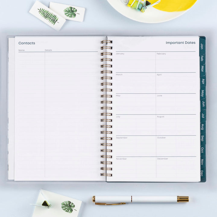 Blue Sky 2024 Weekly and Monthly Planner, January - December, 5" x 8", Clear Pocket Cover, Wirebound, Grenada (137275-24)