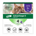 Advantage II Large Cat Vet-Recommended Flea Treatment & Prevention | Cats Over 9 lbs. | 4-Month Supply 4-Pack Large Cat only