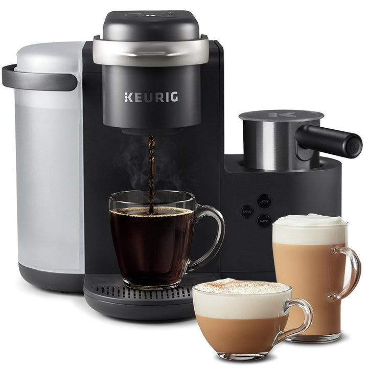 Keurig K-Café SMART Single Serve Coffee Maker with WiFi Compatibility, Latte and Cappuccino Machine with Built-In Frother, 6 Brew Sizes, Compatible with Alexa, Black