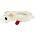 Multipet Lamb Chop Bed for Dogs, White, 27.0" L x 18.5" W x 5.5" Th 27.0"L x 18.5"W x 5.5"Th Soft Dog Bed (White)