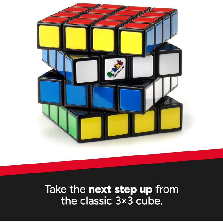 Rubik’s Master, The Official 4x4 Cube Classic Color-Matching Problem-Solving Brain Teaser Puzzle 1-Player Game Toy for Adults & Kids Ages 8+ Rubik's 4x4 New