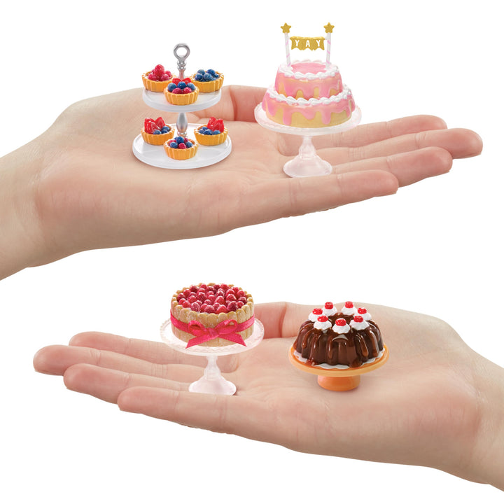 MGA's Miniverse Make It Mini Food Diner Series 2 Pastry Shop Bundle (4 Pack) Mini Collectibles, Blind Packaging, DIY, Resin Play, Replica Food, NOT Edible, Collectors, 8+