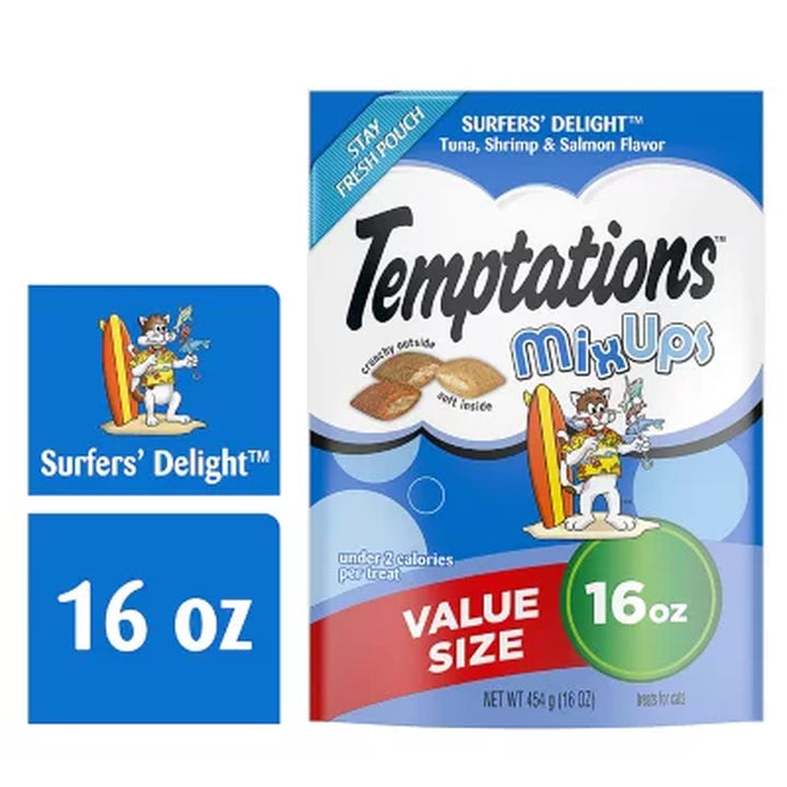 Temptations Cat Treats Stay Fresh Pouches, Flavor Variety Pack 3 Ct.