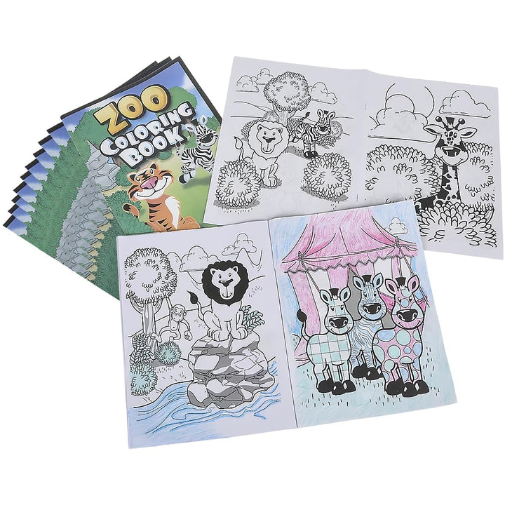 9x11" 12pg Zoo Animal Coloring Book